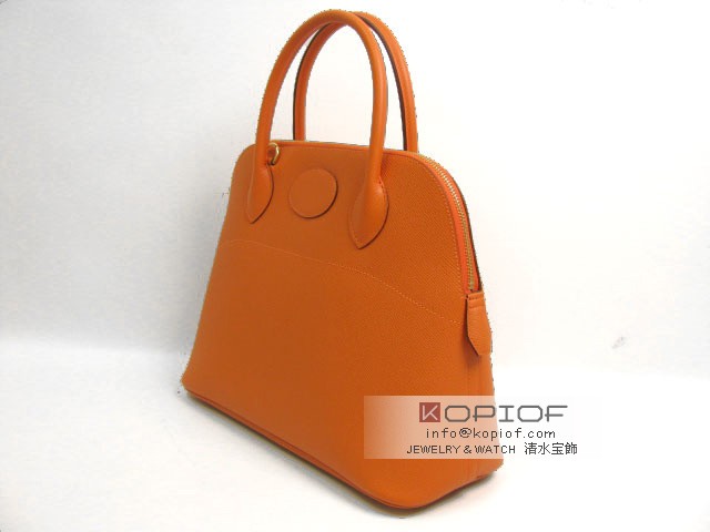 エルメス ボリード スーパーコピー31 ヴォーエプソン オレンジ her202